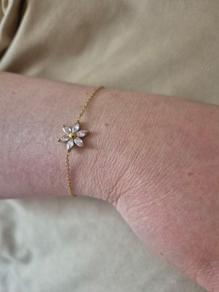 Bracelet Fleur rose